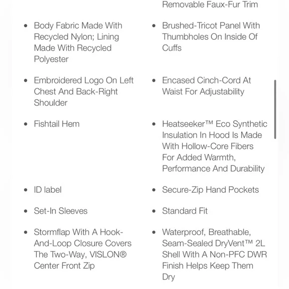 North Face girls Arctic parka coat. - Picture 5 of 5